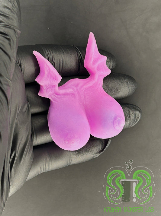 NSFW- Booby Bat Squishy - Bubblegum - Pink & Blue