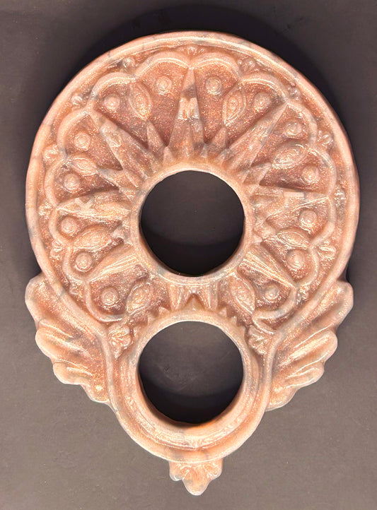 Angelous Dual Halo C-ring - Copper Rose - Red, Copper