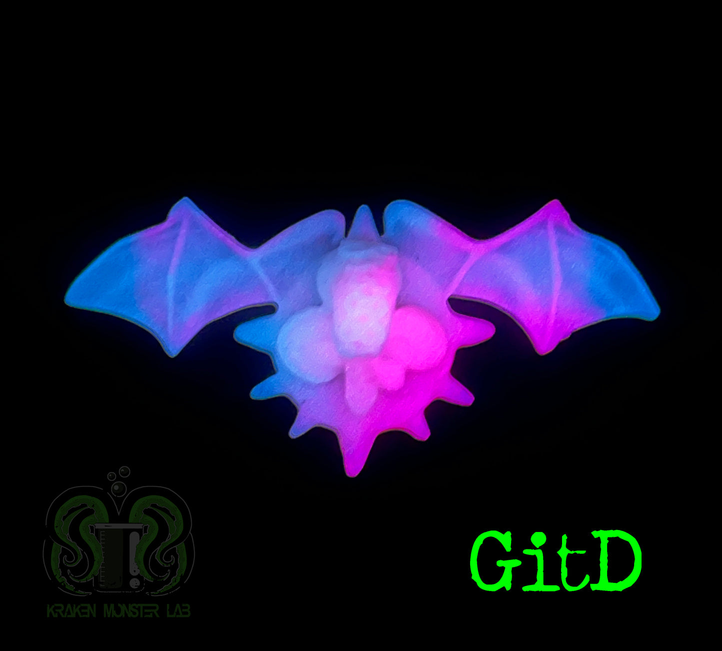 Eldsquich Horror - Ghost Cotton Cady - GitD, Pink, Green