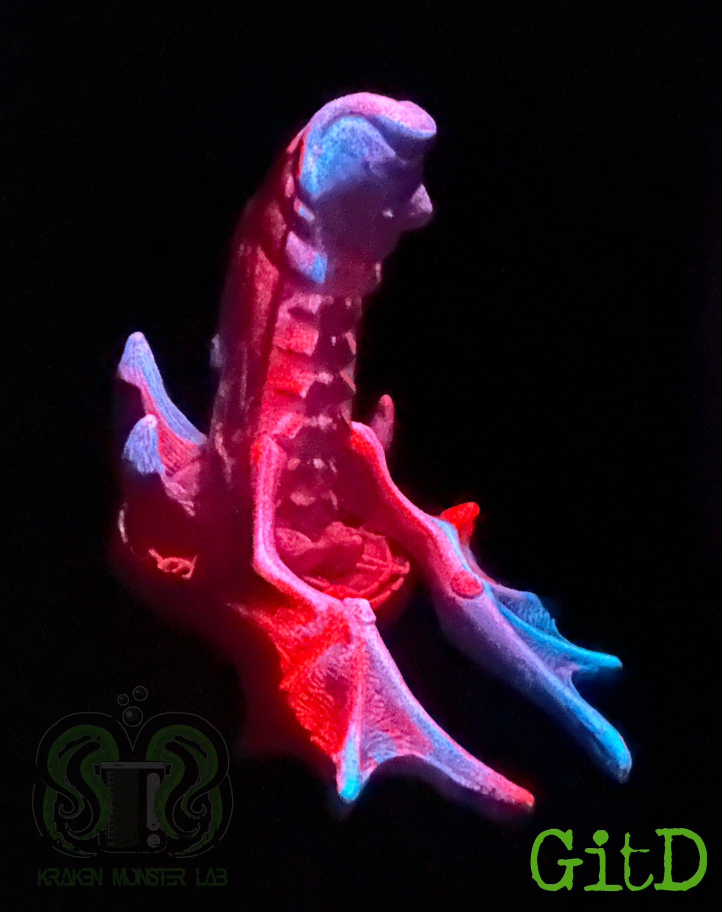 Heinous - Trans Drip - White, Blue & Pink, UV, GitD