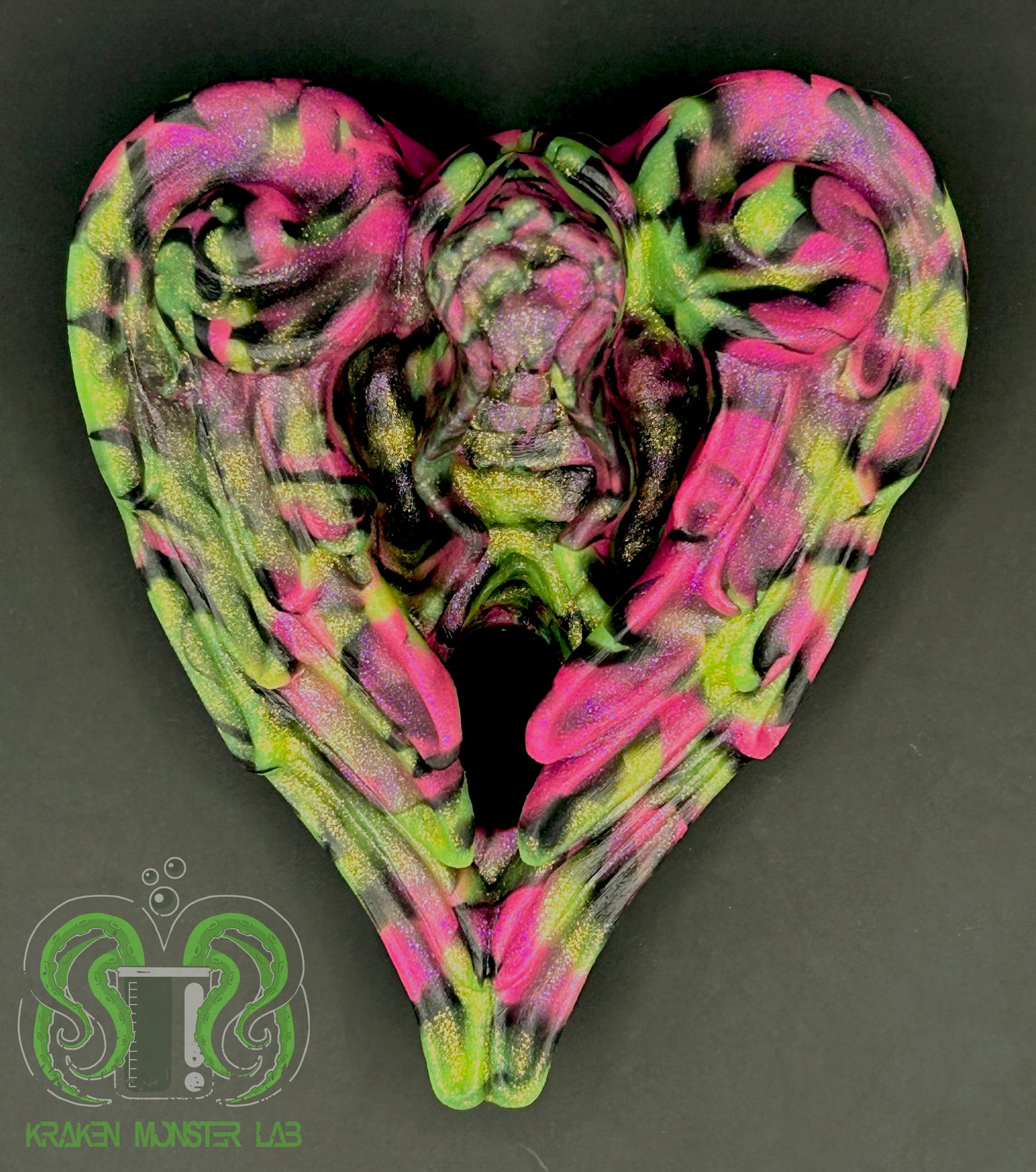 Sweet Heart - Liquorice - Pink, Yellow & Black