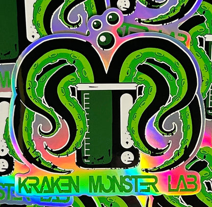 Kraken Monster Lab Holographic Sticker